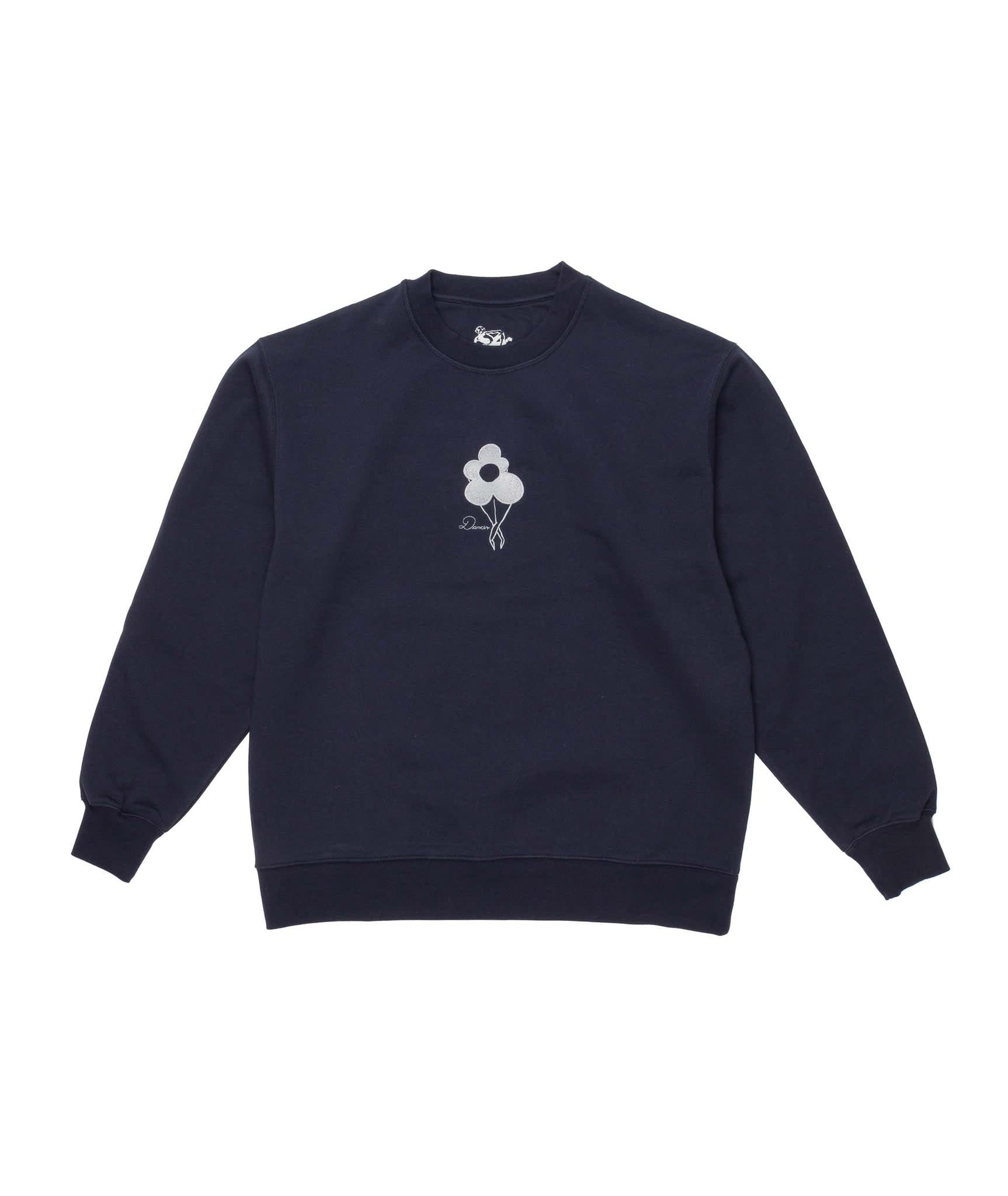 Flower Logo Crew Sweat - Navy