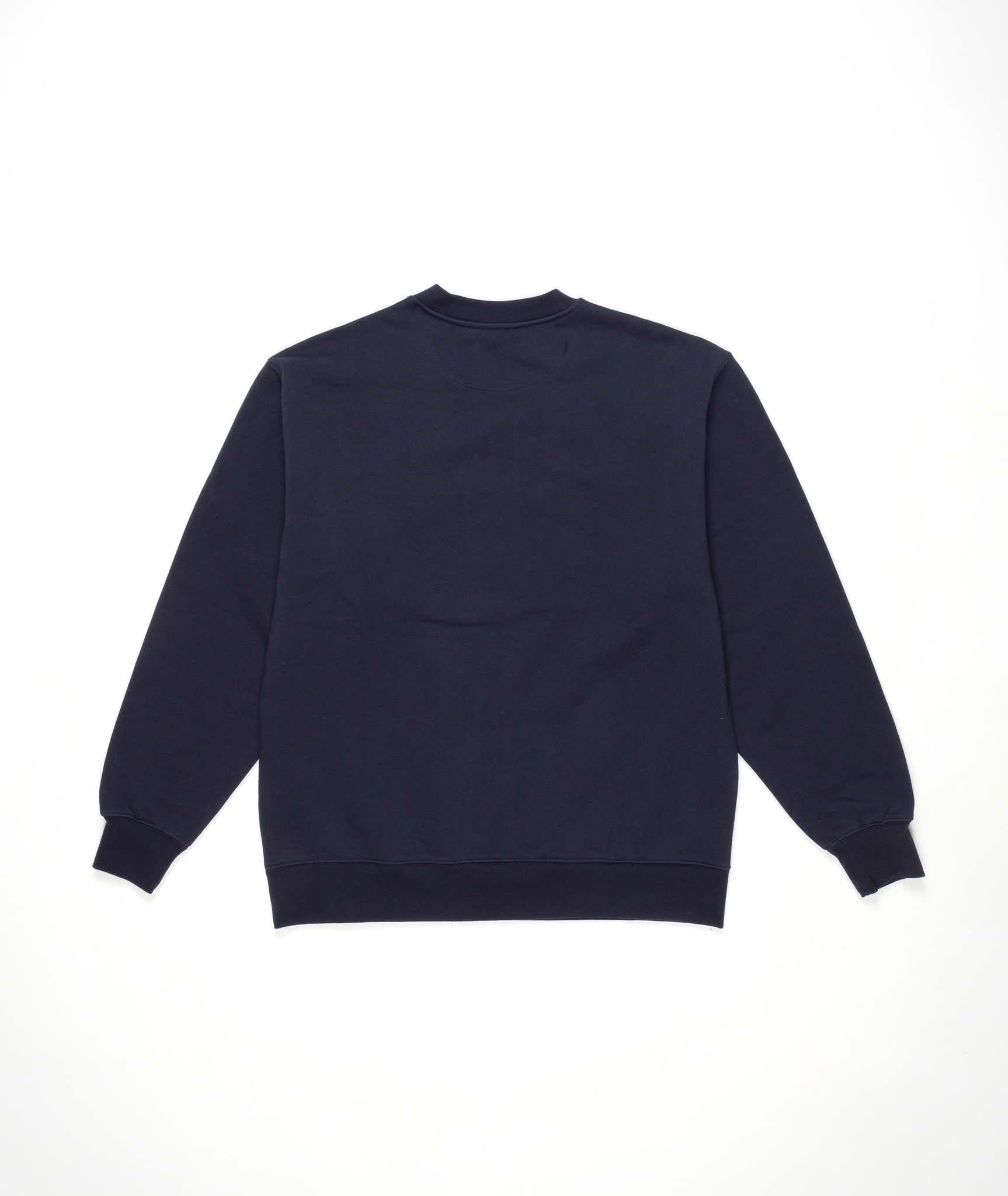 Flower Logo Crew Sweat - Navy