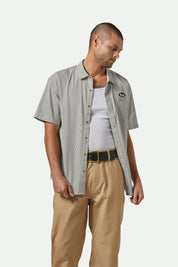 Builders Auto S/S Shirt - Black/Off White Stripe