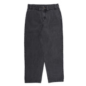 Belvedere Pleated Denim Trousers - Washed Black Jeans