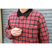 Cascadia Cord Collar Flannel Shirt - Brick