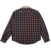 Chemise en flanelle à col en velours côtelé Cascadia - Noir