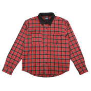 Cascadia Cord Collar Flannel Shirt - Brick