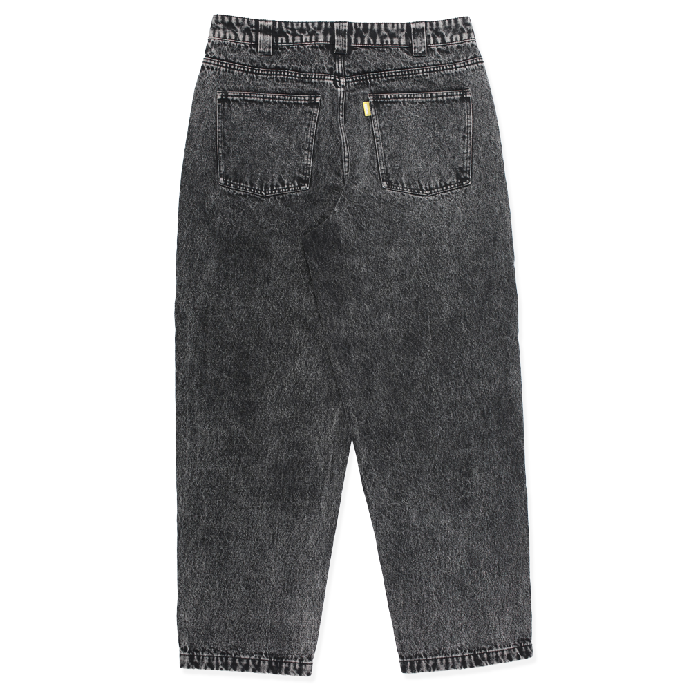 Theories Plaza Jeans Acid Wash Black – Palm Isle Skateshop