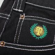 Plaza Jeans - Black Contrast Stitch