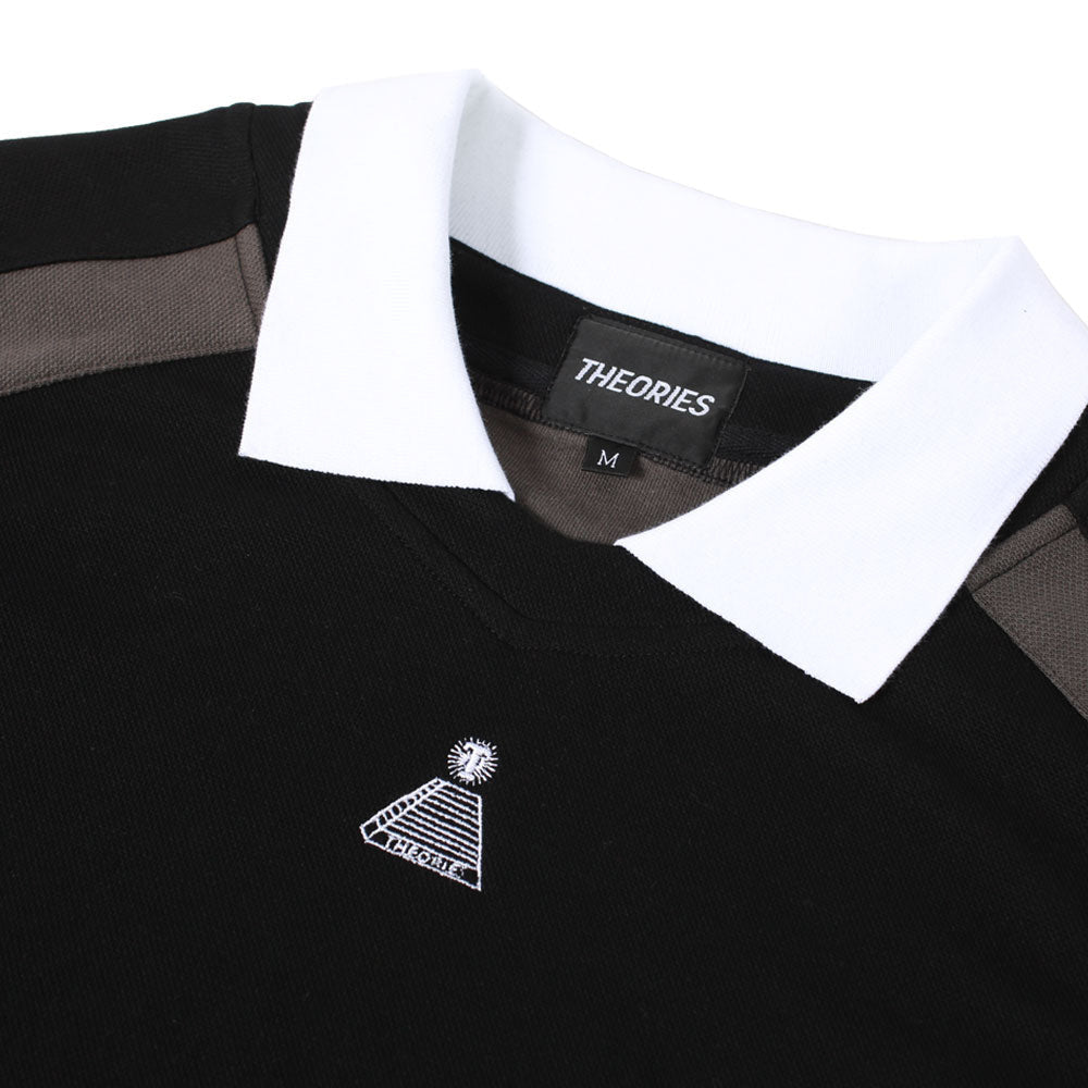 Midfield Pique Polo - Black/Grey