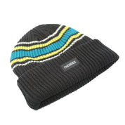 Burst Stripe Beanie - Black