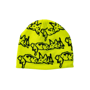 Parasite Skully Beanie - Yellow/Black