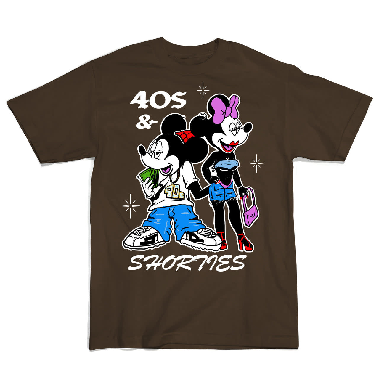 T-shirt Toon Town - Chocolat