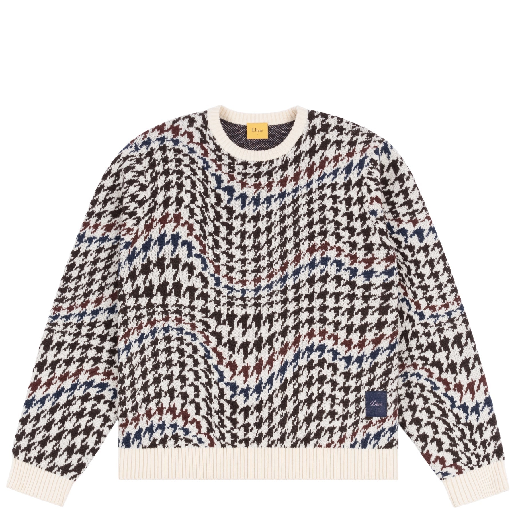 Houndstooth Knit - Cream Multi