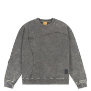 Reverse Stitch Crewneck - Charcoal Washed