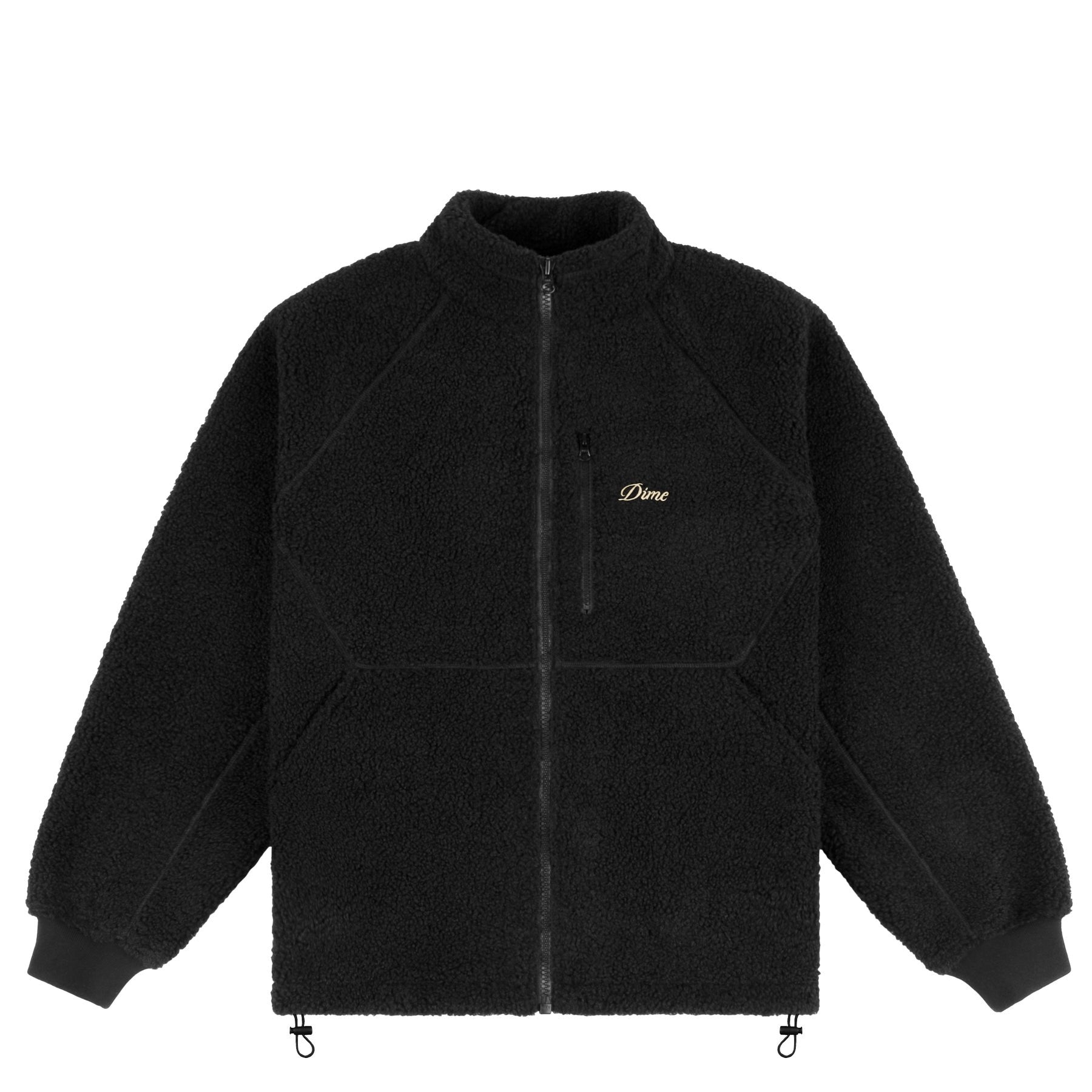 Polar Fleece Sherpa Zip - Black