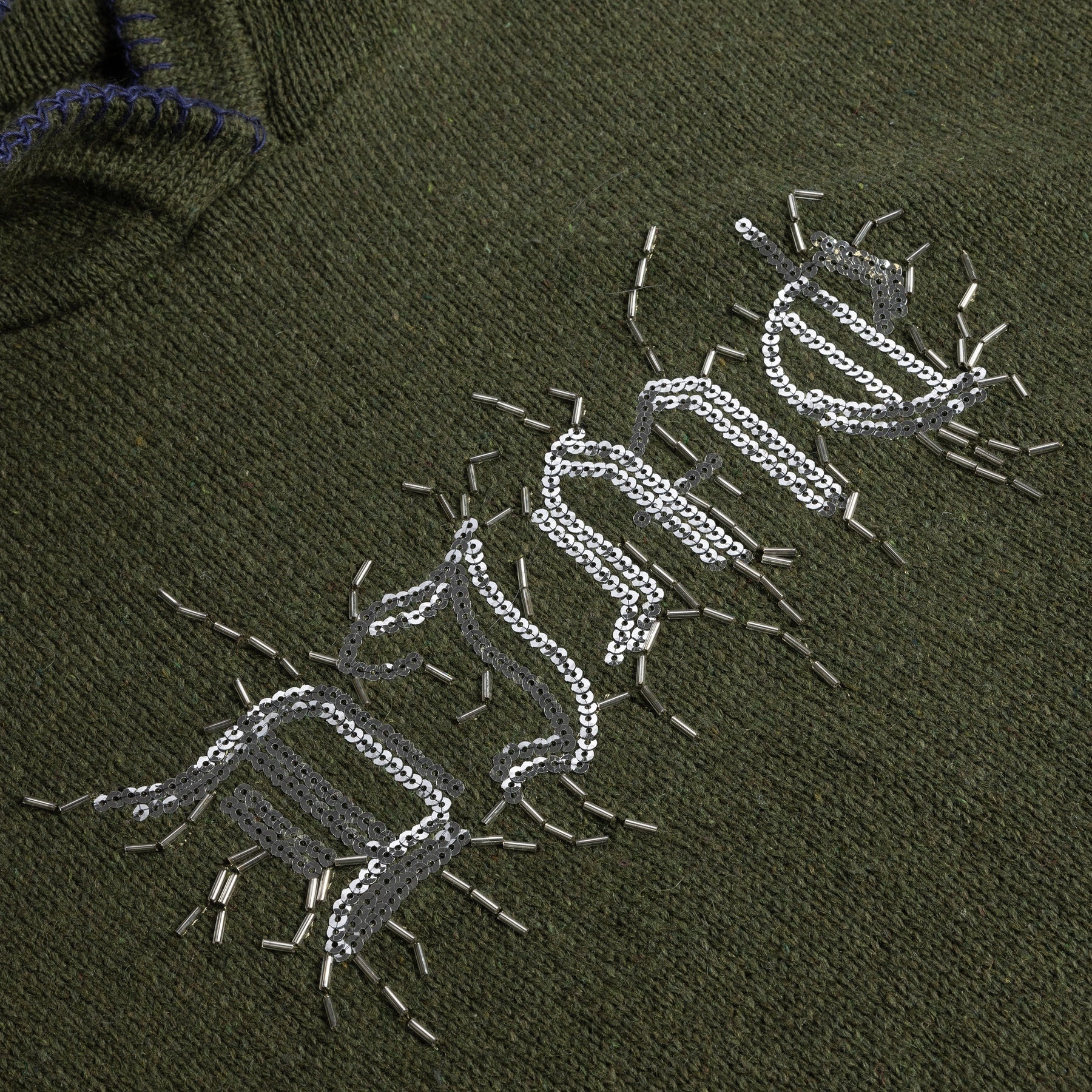 Sweat à capuche en laine Hardcore - Vert armée