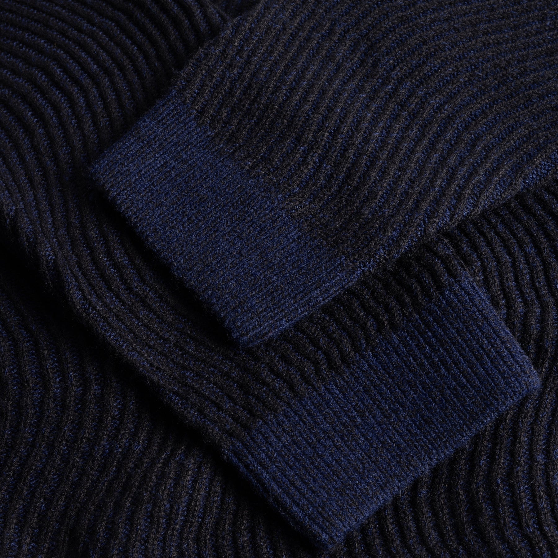 Double Zipper Knit - Navy