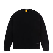 Wave Knit Crewneck - Black