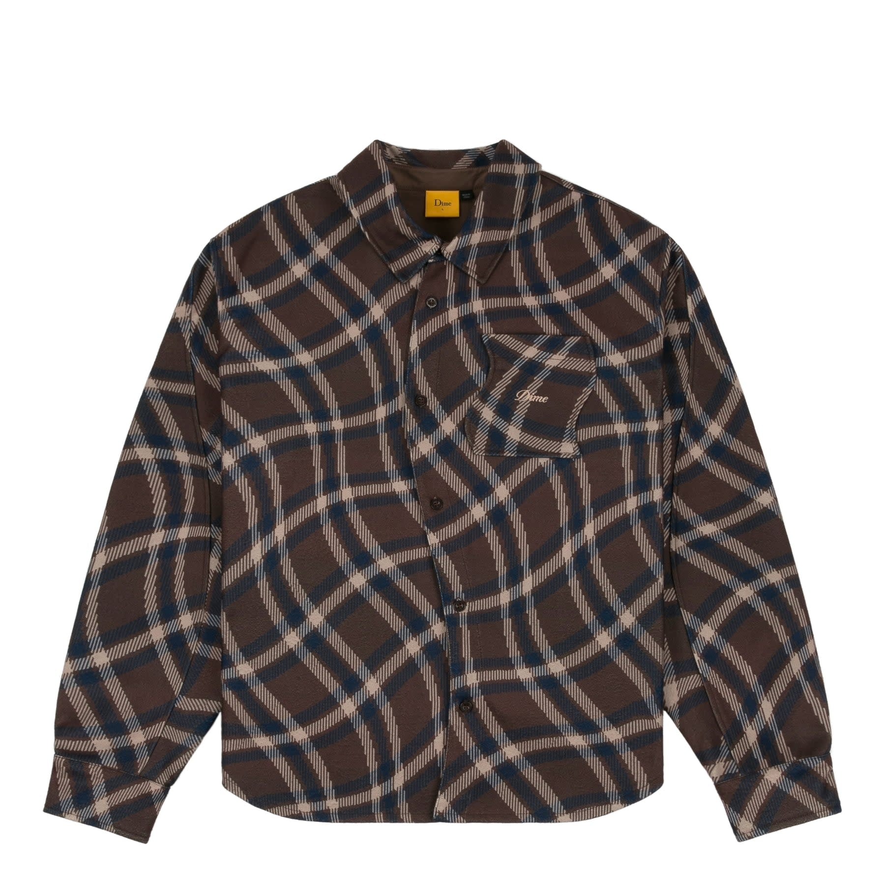 Plaid Fleece Shirt - Espresso