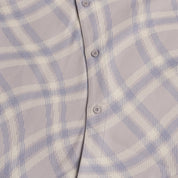 Plaid Fleece Shirt - Lilac Gray