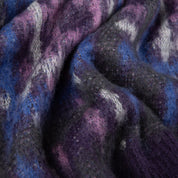 Plaid Mohair Knit - Purple