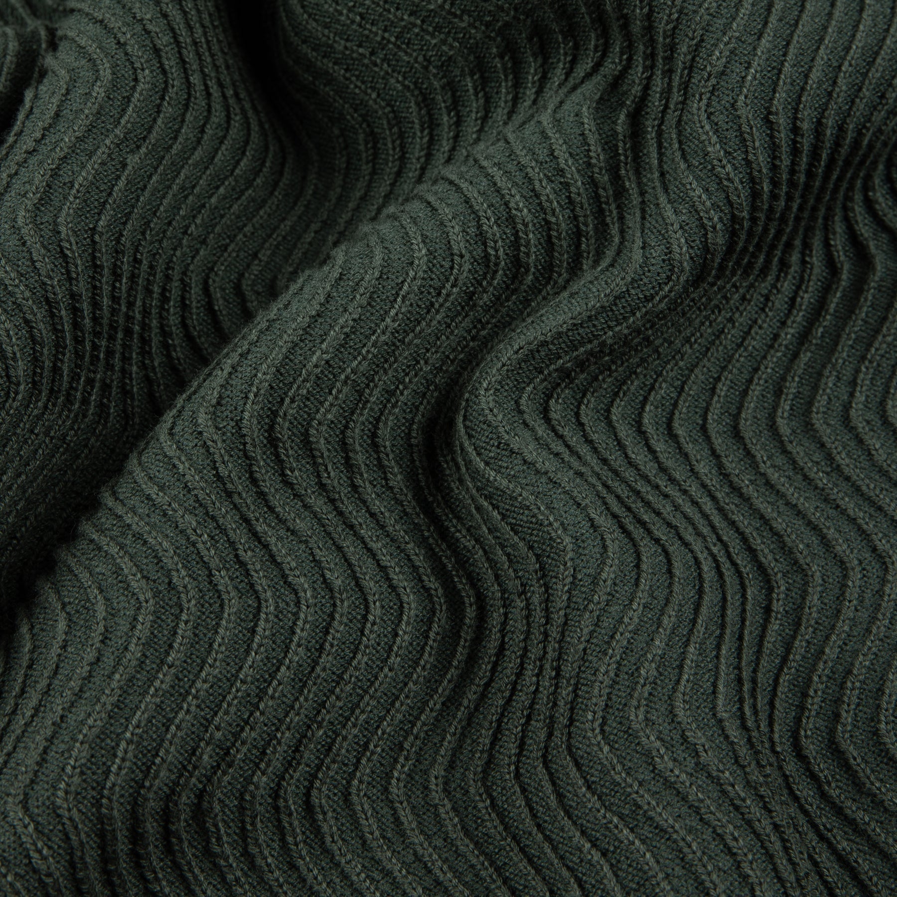 Wave Cable Knit - Forest