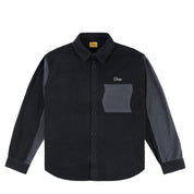 Polar Fleece Button Up Shirt - Black