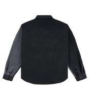 Polar Fleece Button Up Shirt - Black