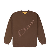 Wave Terry Crewneck - Stray Brown