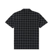 Big Checkered Linen S/S Shirt - Black