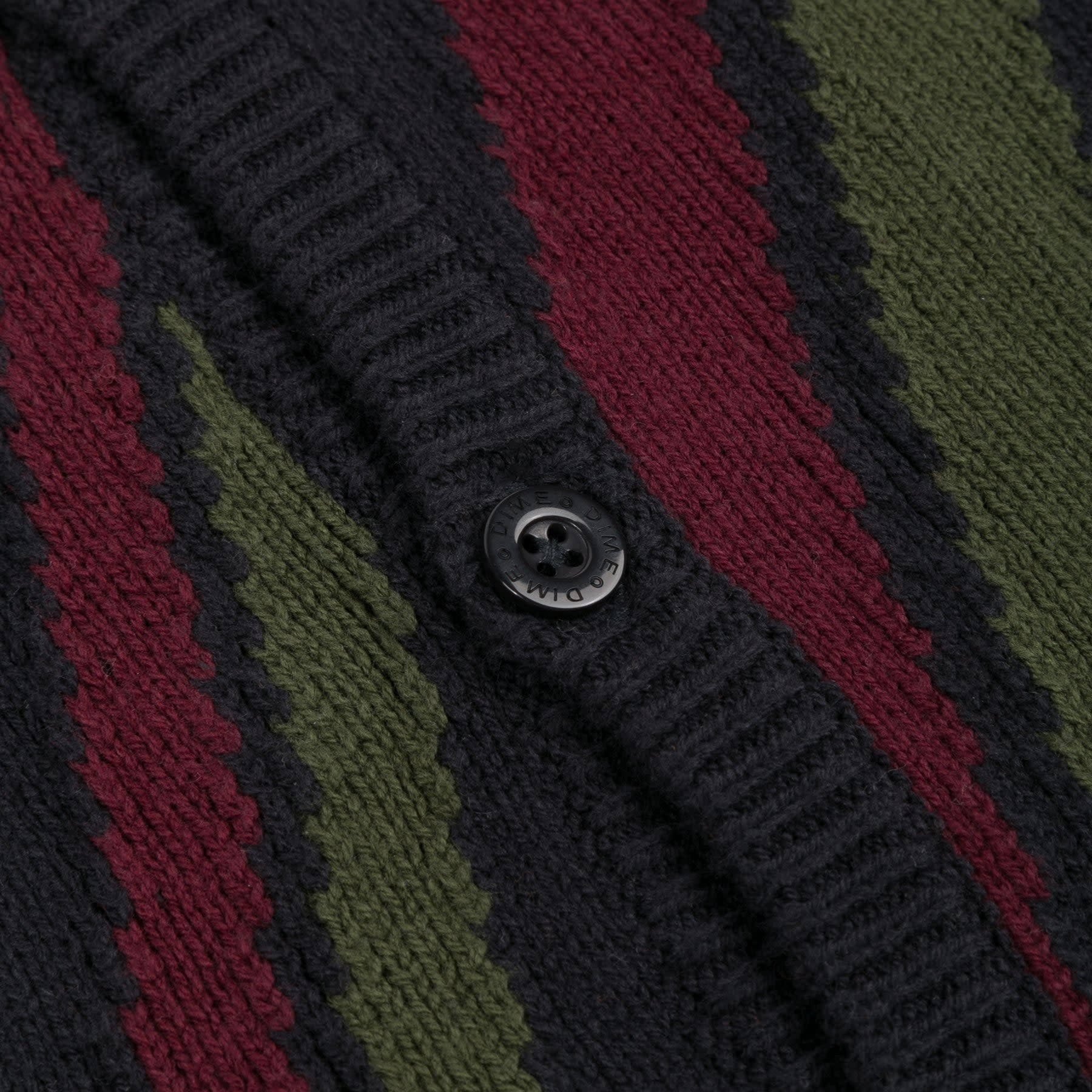 トップス Dime lightwave cardigan midnight Dime MTL Mens Lightwave Knitted Cardigan Midnight Blue