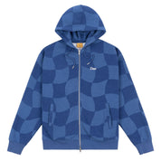 Sweat à capuche zippé classique Checkmate - Bleu marine