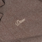 Chemise boutonnée Lotus SS - Marron chiné