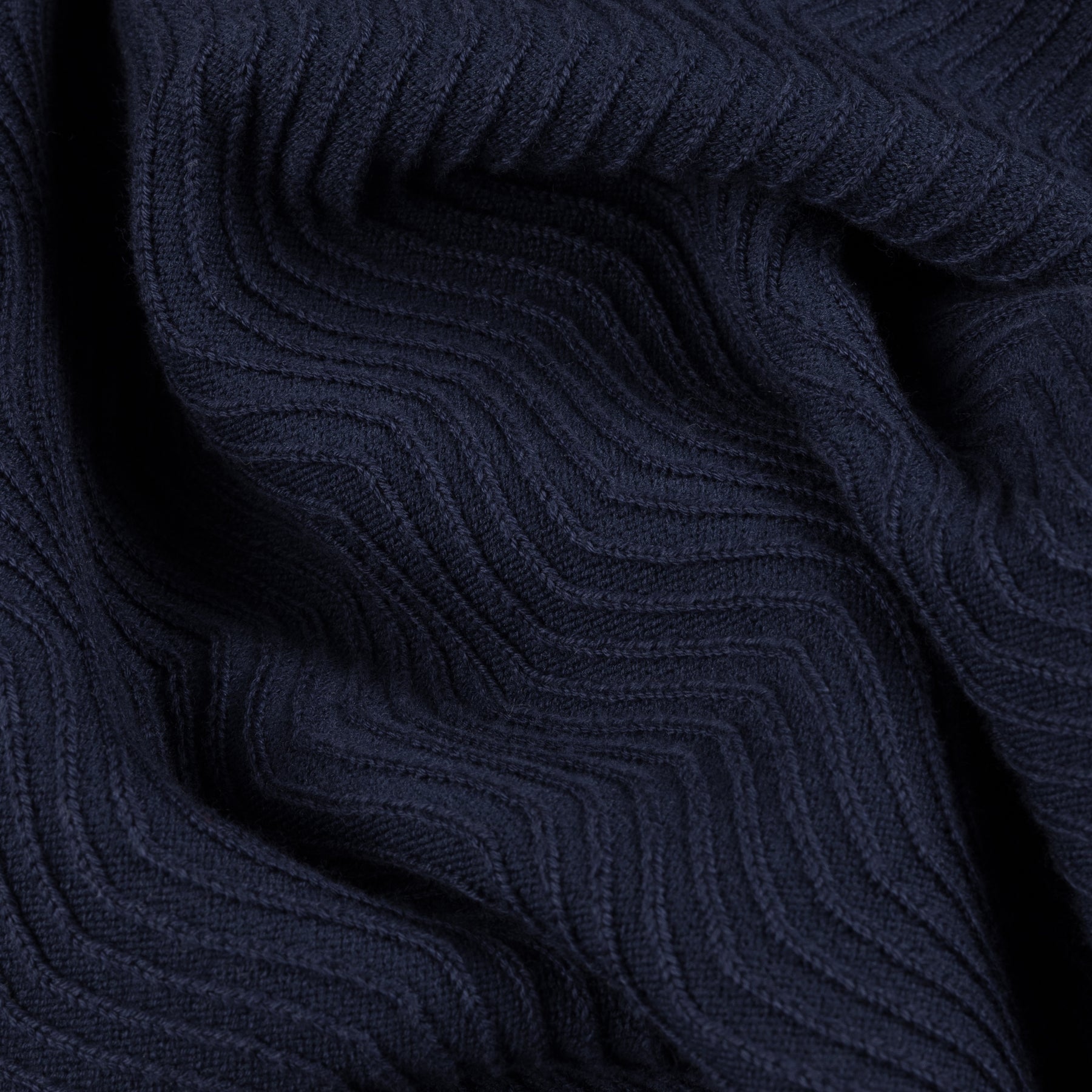 Wave Knit SS Shirt - Dark Indigo