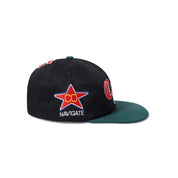 Casquette d'entraînement à 6 panneaux - Noir/Forêt