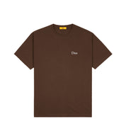 T-shirt classique à petit logo Dime - Stray Brown