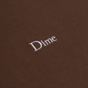 T-shirt classique à petit logo Dime - Stray Brown