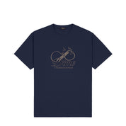 Cursive Power T-Shirt - Navy