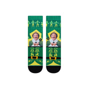 Elf I Know Him Crew Socks - Green