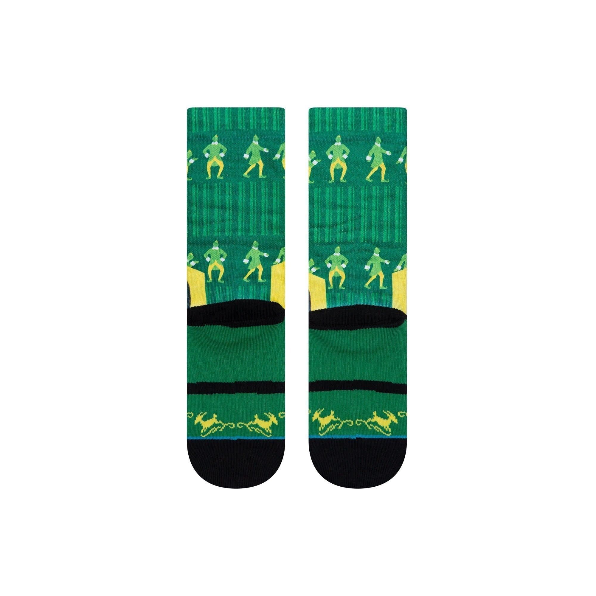 Elf I Know Him Crew Socks - Green