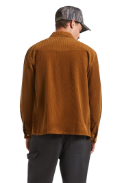 New West Relaxed Overshirt - Washed Copper Corduroy