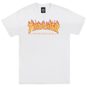 Flame Logo Youth T-Shirt - White