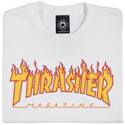 Flame Logo Youth T-Shirt - White