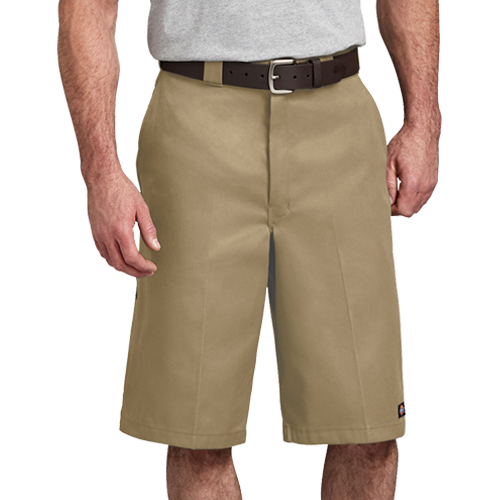 Twill Multi Pocket Loose Shorts 13" - Khaki