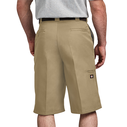 Twill Multi Pocket Loose Shorts 13" - Khaki