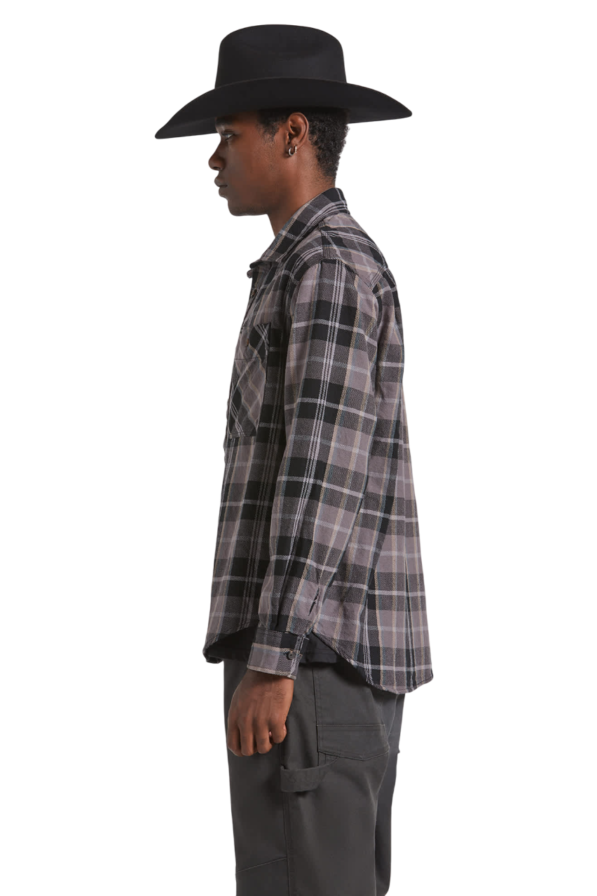 Vintage Wash Flannel - Black/Charcoal Beige/Slate