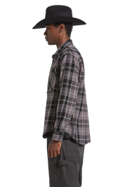Vintage Wash Flannel - Black/Charcoal Beige/Slate