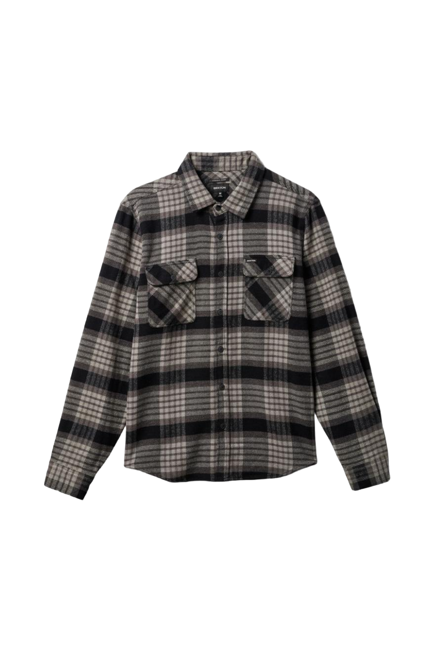 Bowery L/S Flannel - Black/Light Grey/Charcoal