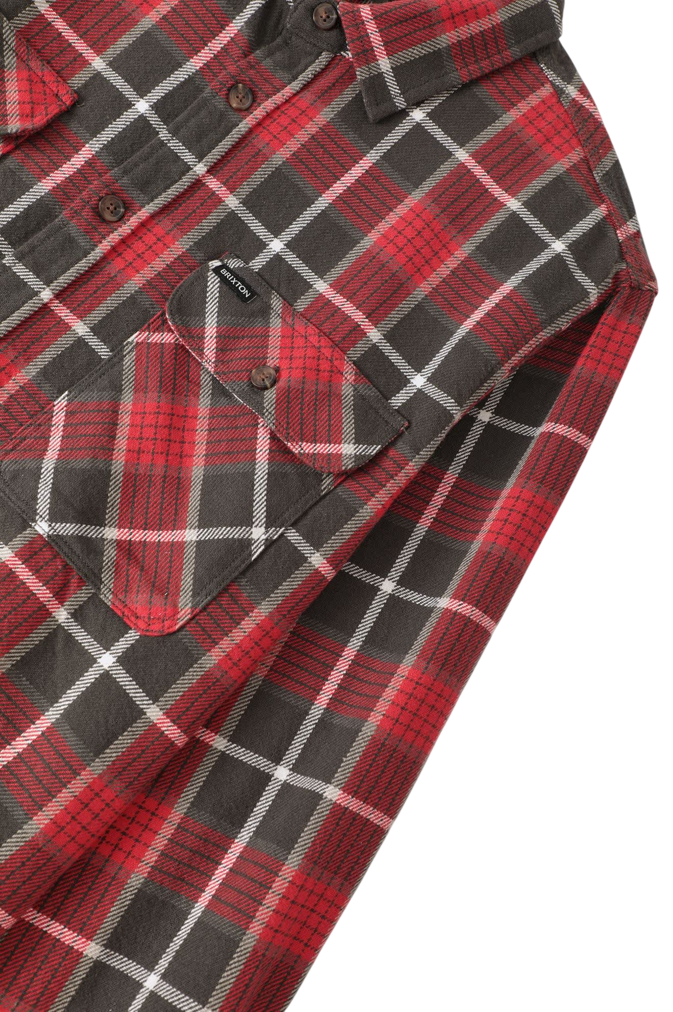 Bowery Flannel - Washed Red/Black