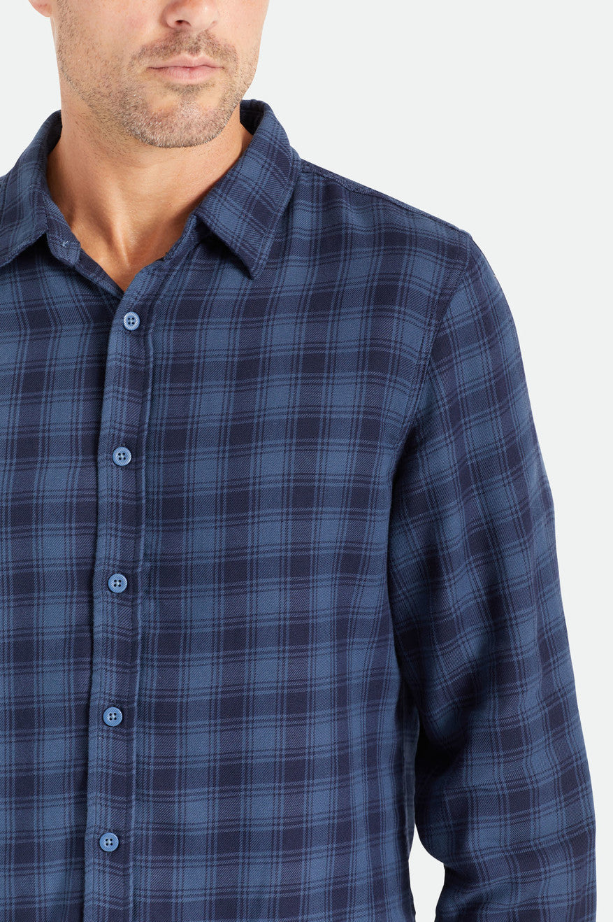 Cruz Soft Weave L/S Flannel - Moonlit Ocean/Joe Blue