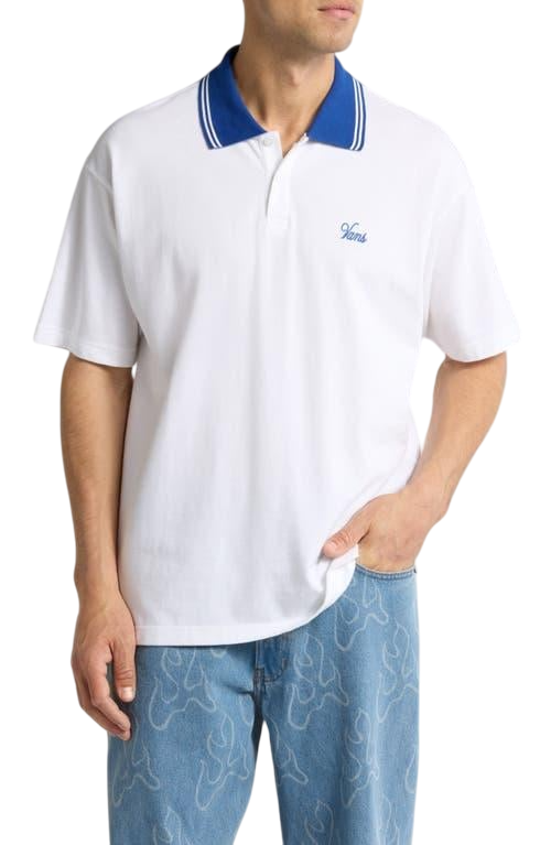 Carson Polo - Blanc/Bleu Véritable