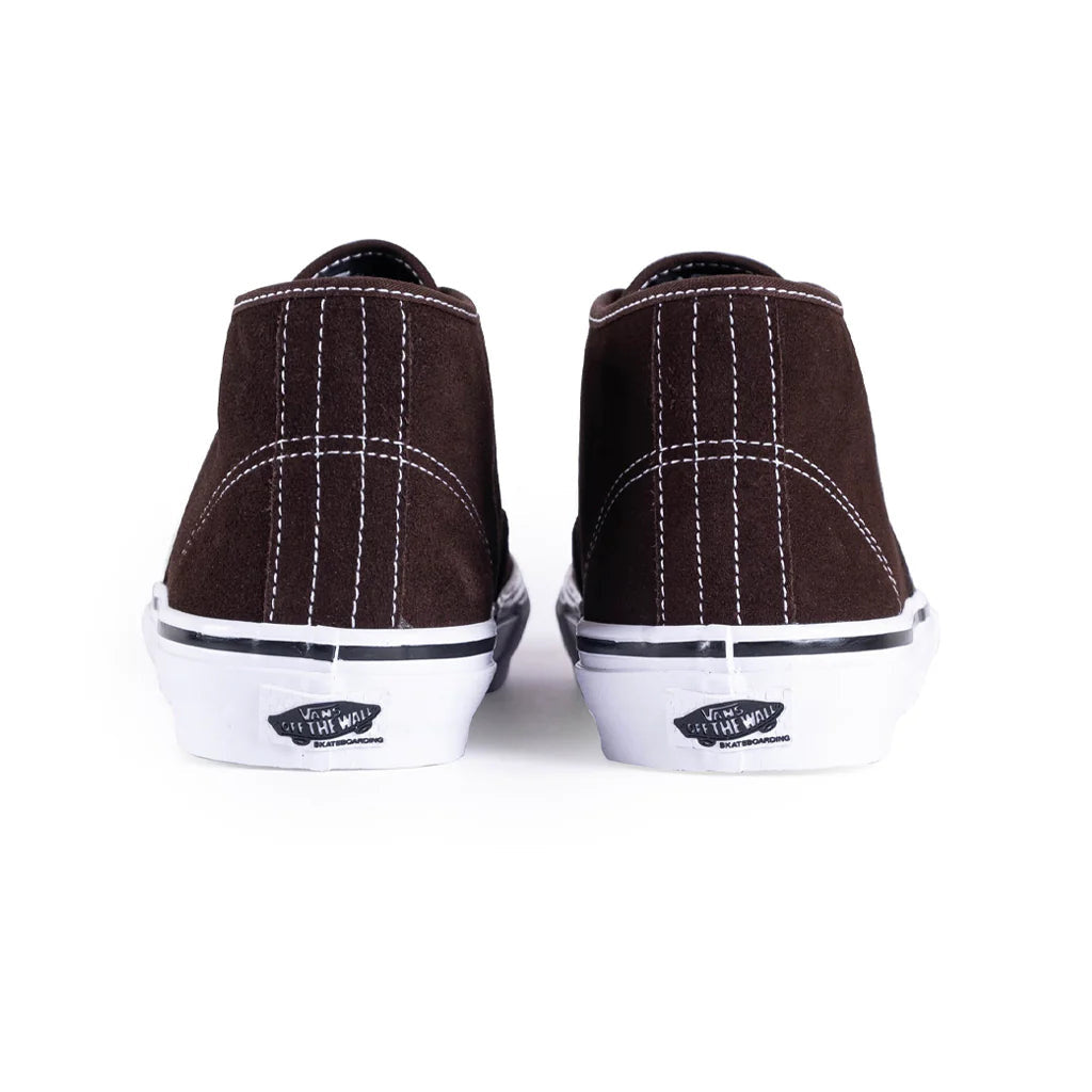 Skate Authentic Mid VCU - Dark Brown/White