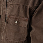 Skate Garage Denim Jacket - Coal Brown